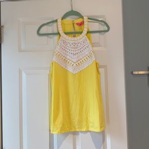 EUC yellow Lilly Pulitzer tank